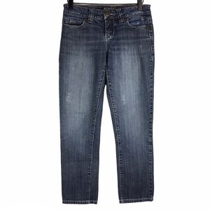 MAKERS OF TRUE ORIGINALS Jeans Madden Crop Ankle Denim Stretch Embroidered 26